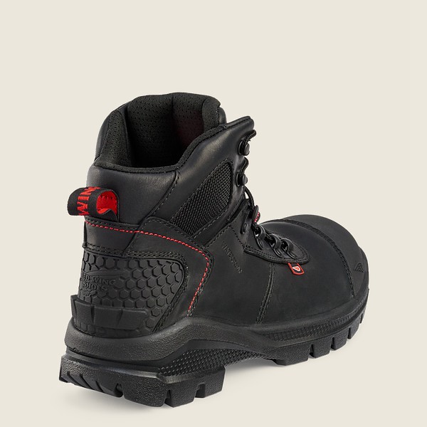 Mens Red Wing Crv™ - 6-inch Waterproof Toe - Safety Boots Black - WXK918632